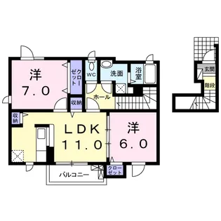和【2階】の間取り
