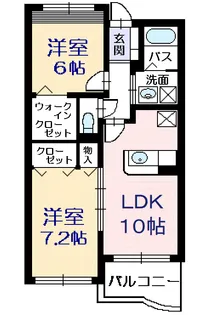 アンソレイエ・K【1階】の間取り