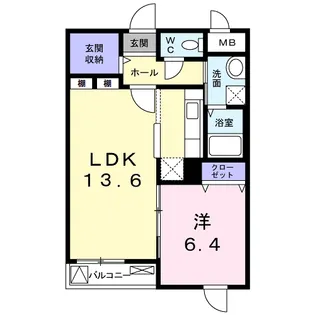 リュミエール【2階】の間取り