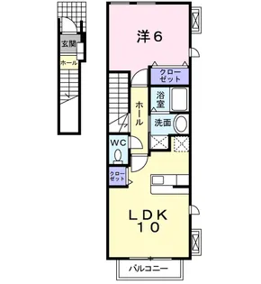 クラール【2階】の間取り