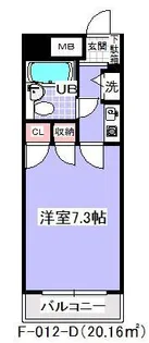 ダイニチ館F12【2階】の間取り