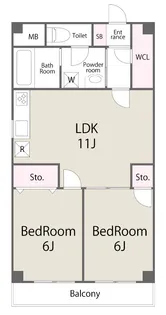 フロレセール【5階】の間取り