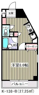 ベイサイド舞浜【2階】の間取り