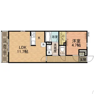 リブリ・トワ【1階】の間取り