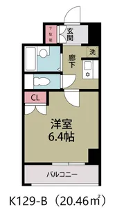 フォーラムビル【8階】の間取り