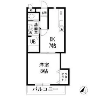メゾンダジュール10番館【2階】の間取り