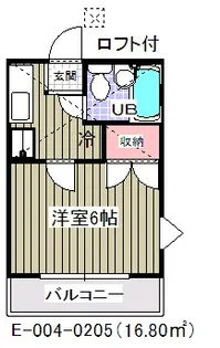 レジデンス波房【2階】の間取り