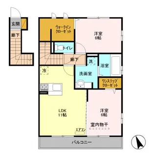 シエル エトワール A【2階】の間取り