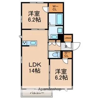 カテリーナⅠ【2階】の間取り