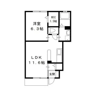 LIBRA リブラ【102号室号室】の間取り