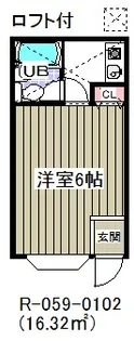 ローズアパートR59番館【1階】の間取り