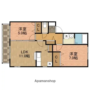 プレミール・コート【2階】の間取り