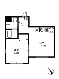 ミリアビタNO.13【1階】の間取り