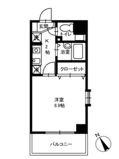 ミリアビタNO.13【7階】の間取り