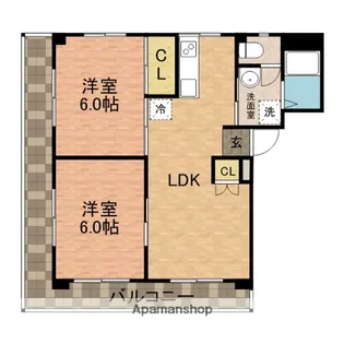 ラレーブ津田沼【2階】の間取り