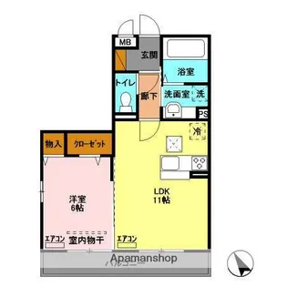 エーデルハイムⅣ【1階】の間取り