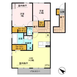 ドミールジュン【2階】の間取り