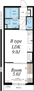リブリ・ニソル【1階】の間取り