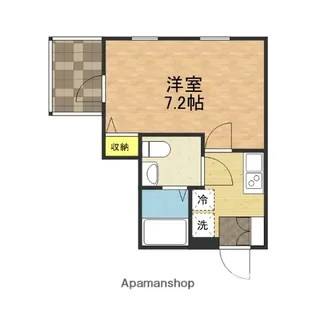 LILY東中山【201号室】の間取り