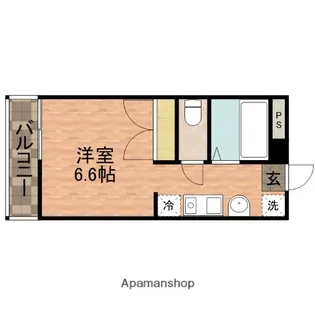 プリズム6番館【3階】の間取り