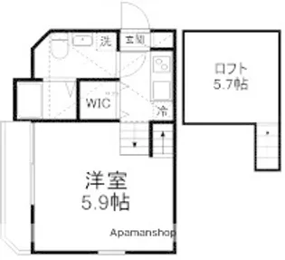 セレブラーレ西船橋【202号室】の間取り