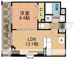 桜テラス【2階】の間取り