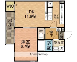 プロローグ本八幡【1階】の間取り