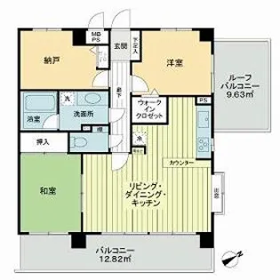 ライオンズマンション津田沼南【6階】の間取り