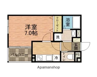 カーサ下総中山【3階】の間取り