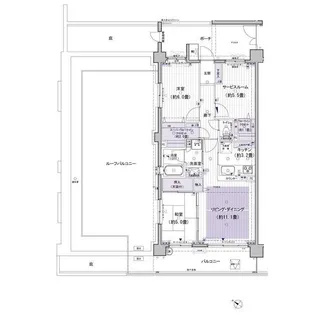 レジディア東松戸【5階】の間取り