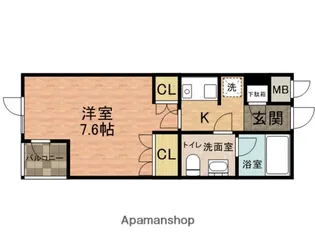 ステラコート行徳【4階】の間取り