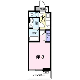 クラール本八幡【2階】の間取り
