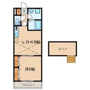 マリンハイツ【205号室号室】の間取り