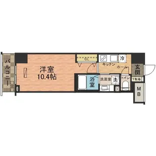 グロリアコート市川【10階】の間取り