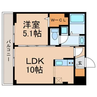 エクシードKS【2階】の間取り