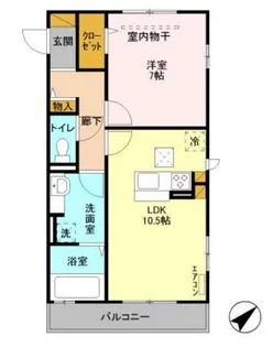 ディアコート M【1階】の間取り