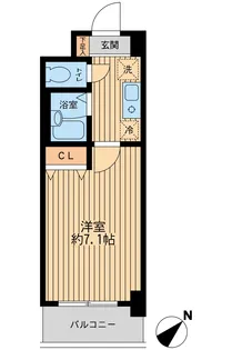 1Kの間取り画像