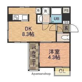 RIKAON船橋湊町【2階】の間取り