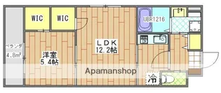 アクアグランデ【206号室】の間取り