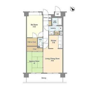 クリサンテーム妙典【1階】の間取り