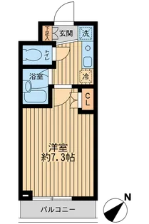 レジディア行徳【6階】の間取り