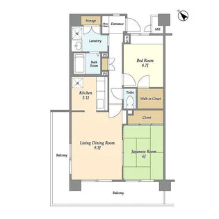 クリサンテーム妙典II【7階】の間取り