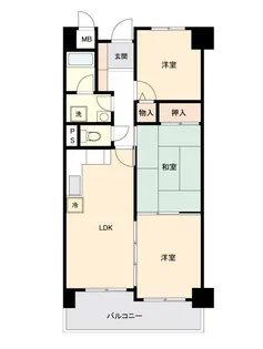 アーバンパーク行徳【6階】の間取り