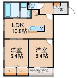 RESIDENCE H【205号室号室】の間取り