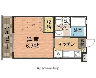 ロワール東船橋【1階】の間取り