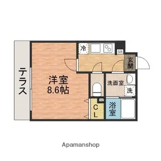 湊町ウッドヴィレッジ【1階】の間取り