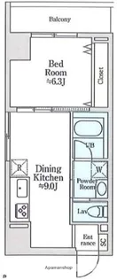 シュワーブ パレ(SUAVE PALAIS)【7階】の間取り