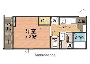 LIBREⅡ番館【3階】の間取り