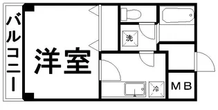 アグレ本八幡【7階】の間取り