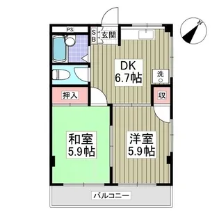 コーシュン・ビレッジ【2階】の間取り